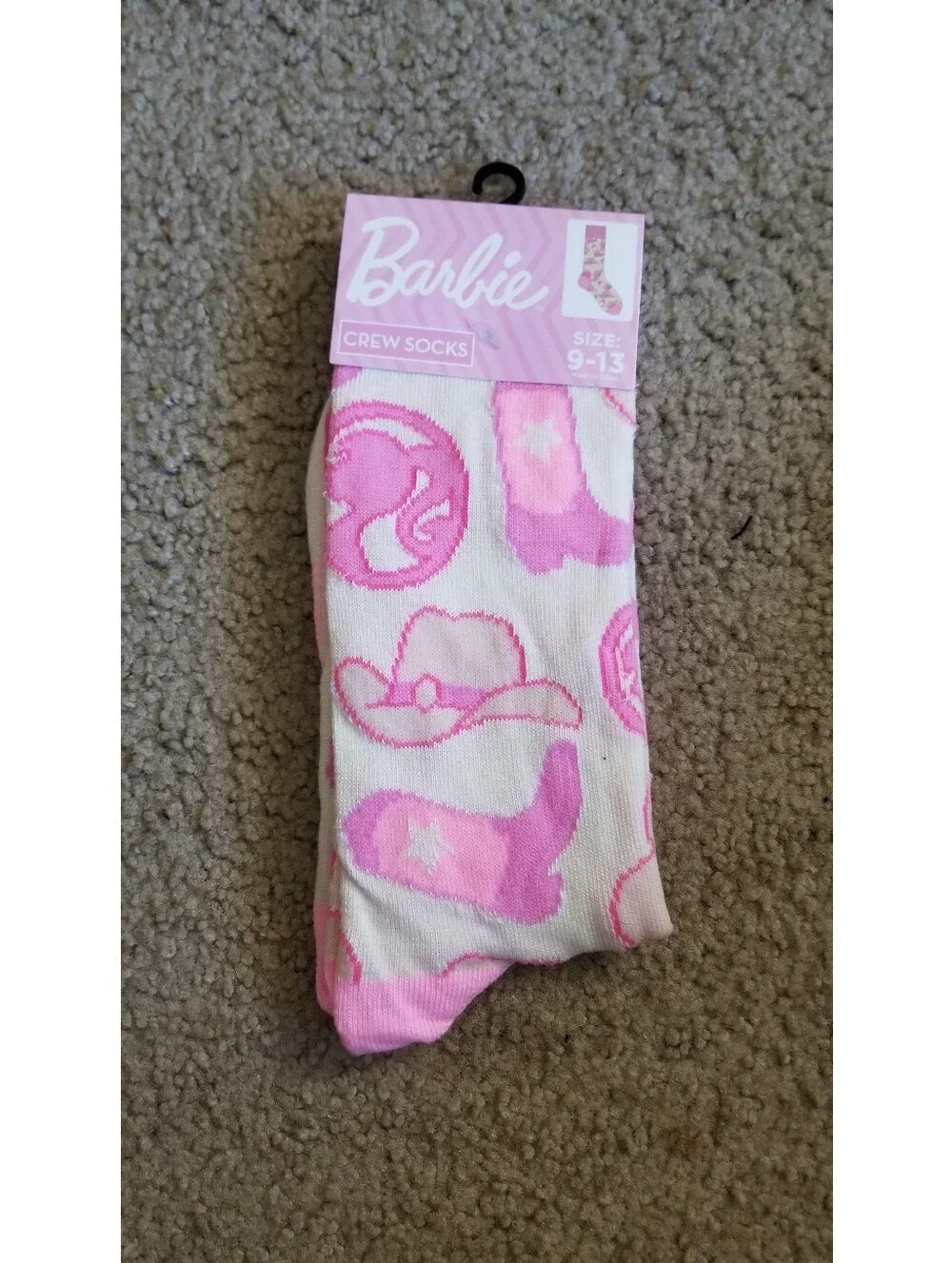 Barbie Western Cowgirl Crew Socks